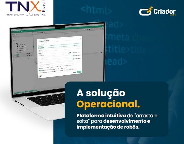 Imagem de tela de computador sobre fundo branco e azul